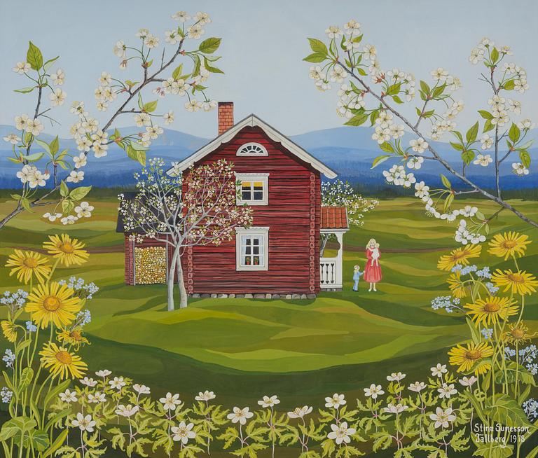 Stina Sunesson, "Jag målar våren" (I paint the spring).