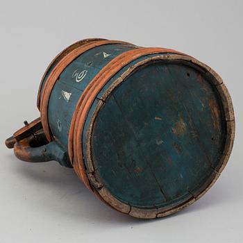 a swedish wooden jar from the 19th century.