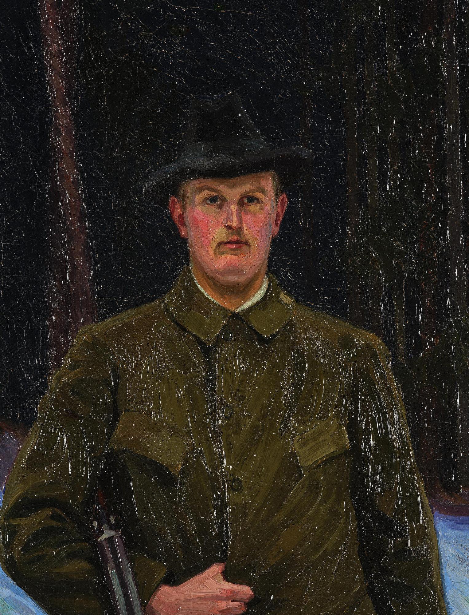 Gunnar Hallström, Jägare vid skogsbrynet.