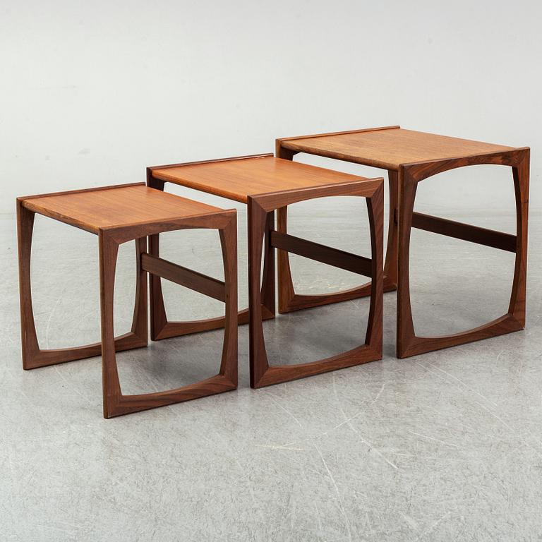 A set of three nesting tables, G-Plan, late 20th Cenutry.