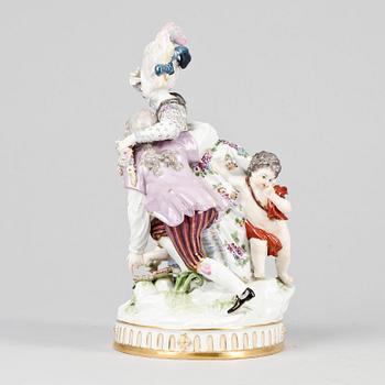 FIGURINGRUPP, porslin, Meissen, sekelskiftet 1900.