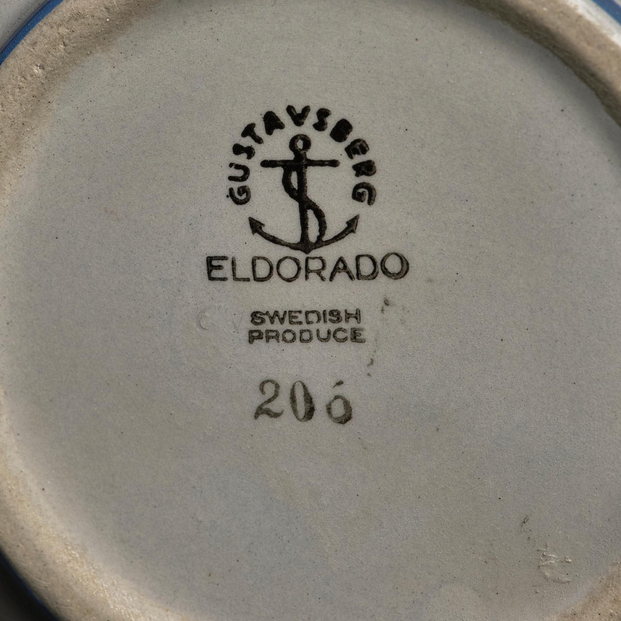 Wilhelm Kåge, servisdelar, 14 st, "Eldorado", Gustavsberg, 1936-1962.
