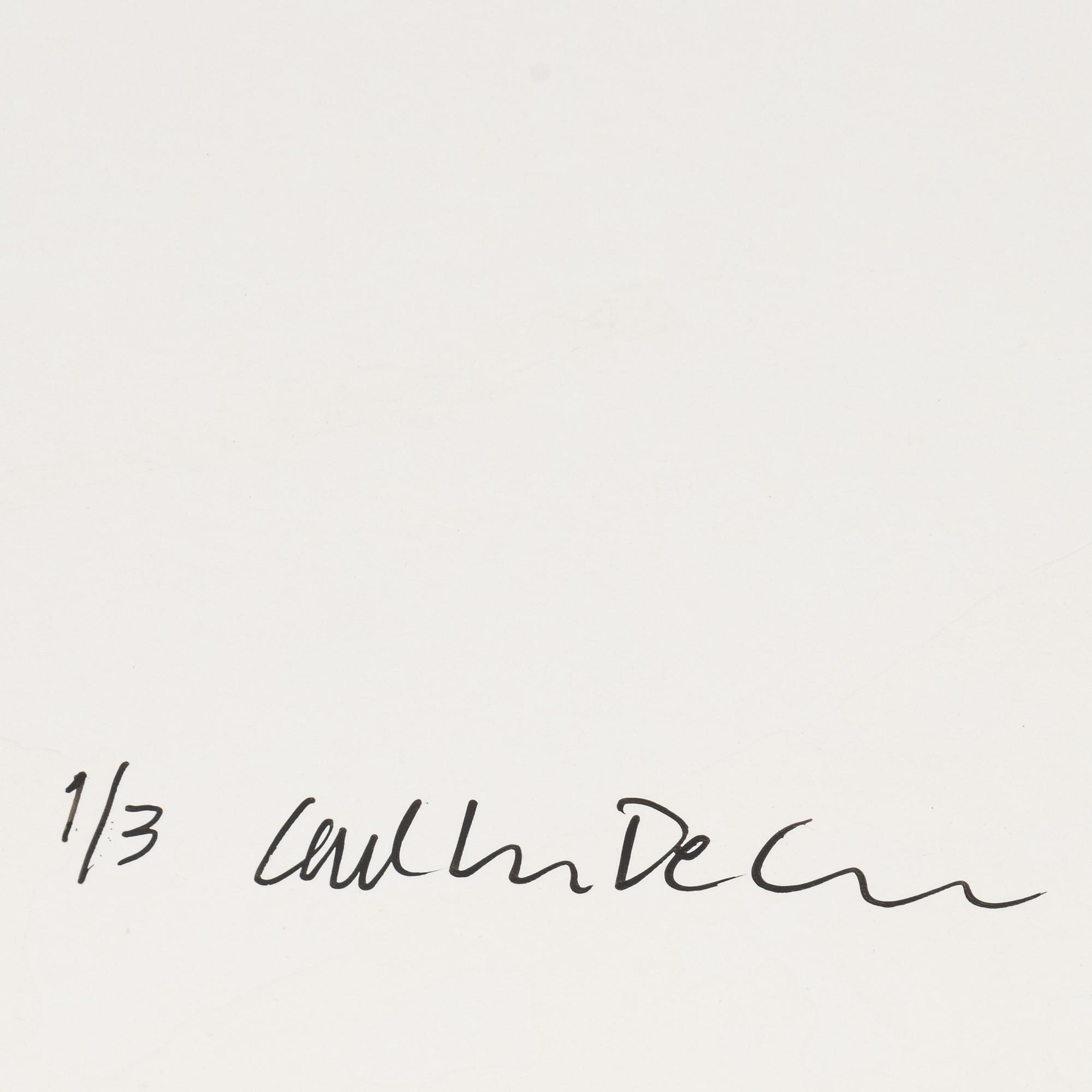 Carl Johan De Geer, photo, signed 1/3 verso.