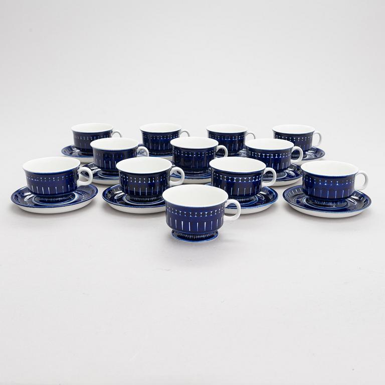 Ulla Procopé, a 57-piece 'Valencia' porcelain dinnerware for Arabia.