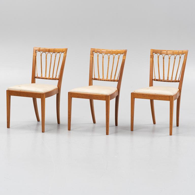 Josef Frank, stolar, 6 st, modell 1165, Firma Svenskt Tenn, efter 1985.
