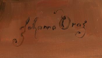 Johanna Oras, öljy kankaalle, signeerattu.