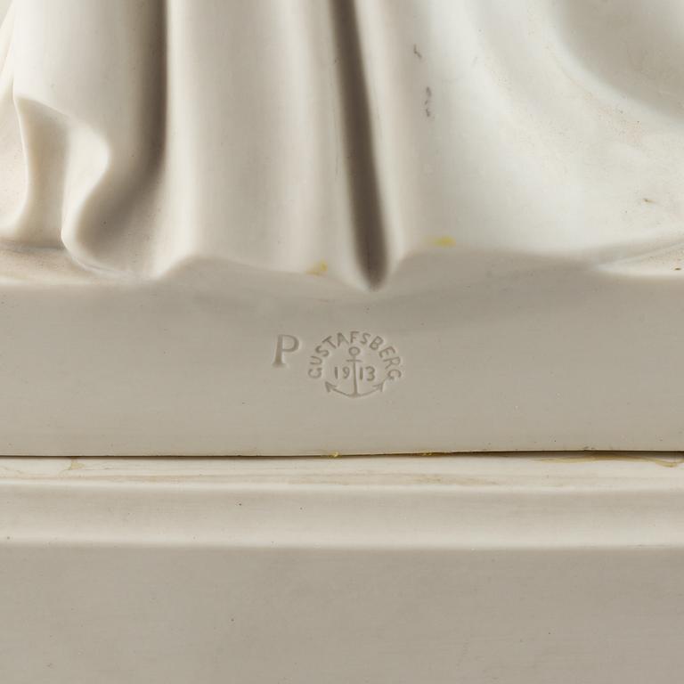 Bertel Thorvaldsen, a parian sculptur of Christ, Gustavsberg.