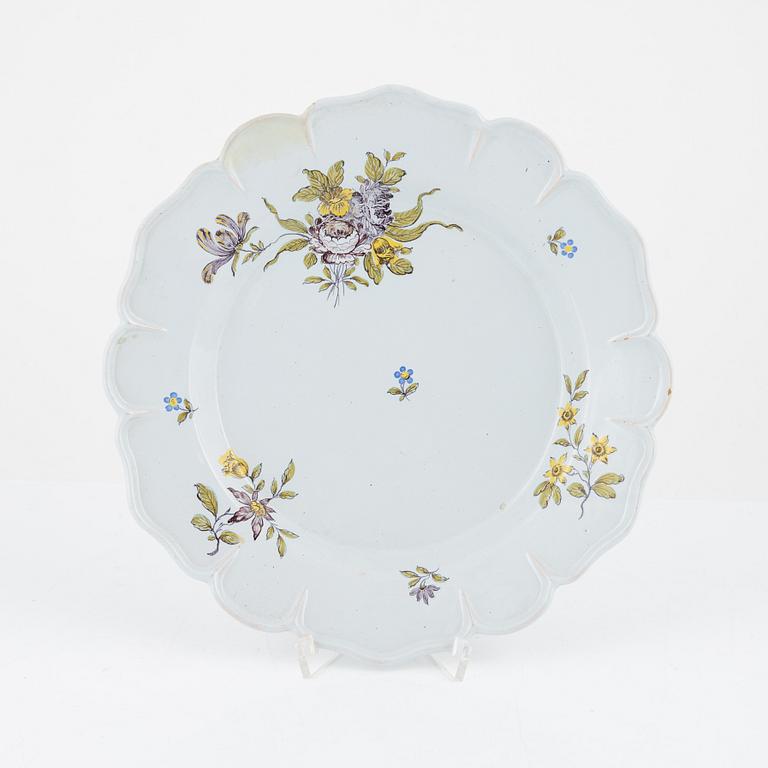 A Rörstrand faience plate, 1769.