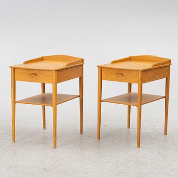 A pair of Nightstands, AB Erik Andersson & Co cabinetmaker's shop, Växsjö, 1950s/60s.
