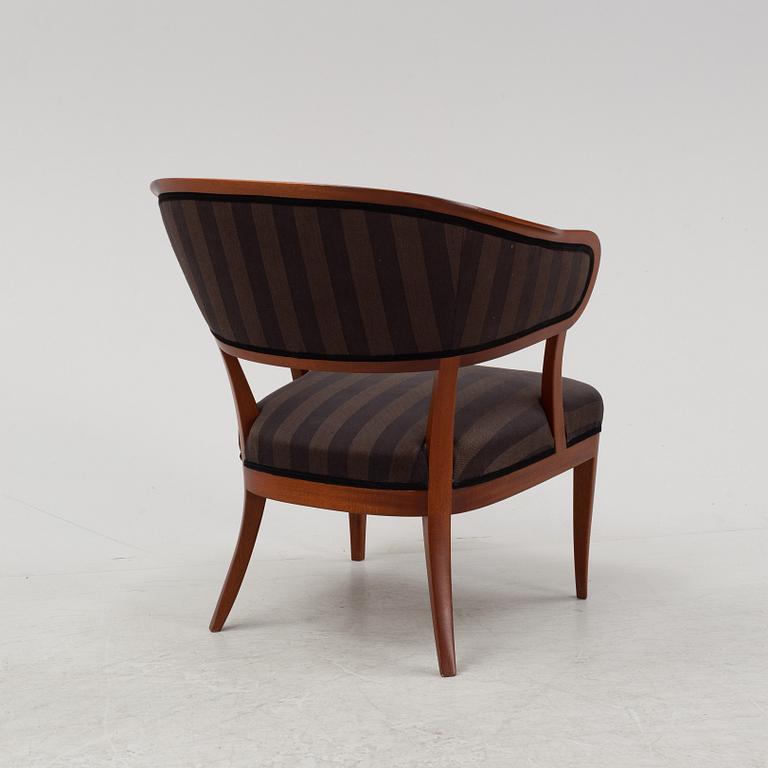 A 'Lata Greven' mahogany armchair by Carl Malmsten, 21st Century.