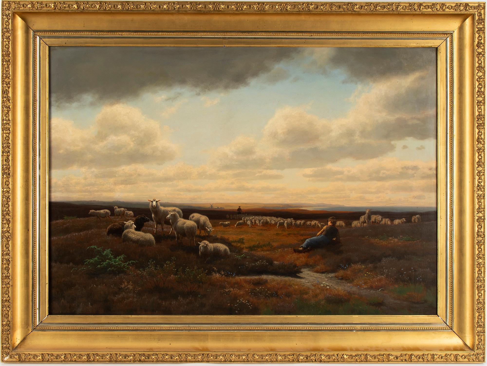 Carl Bögh, olja på duk, signerad och daterad 1866.