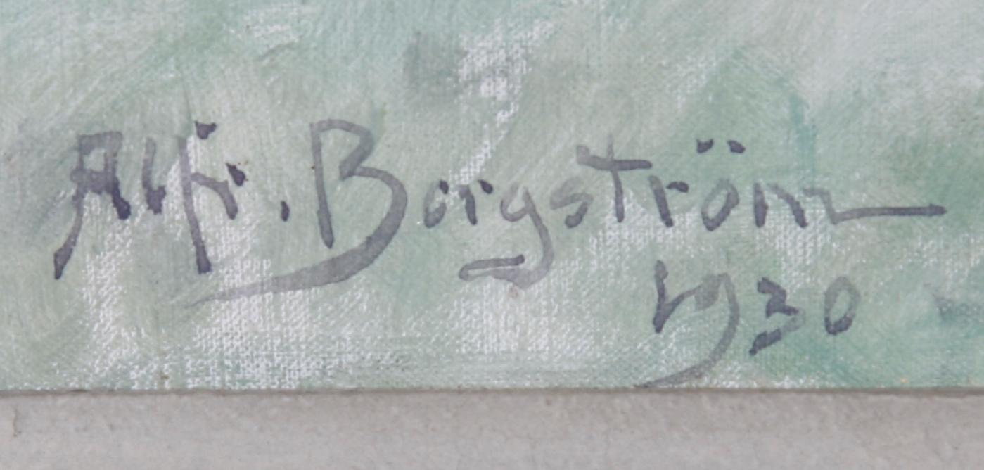 ALFRED BERGSTRÖM, olja på duk. Sign och dat 1930.