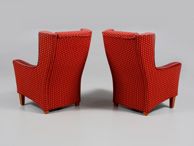 FÅTÖLJER, ett par, 1900-talets andra hälft.