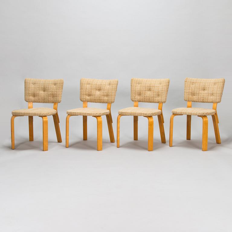 Alvar Aalto, four mid-20th century '62' chairs for O.Y. Huonekalu- ja Rakennustyötehdas A.B.