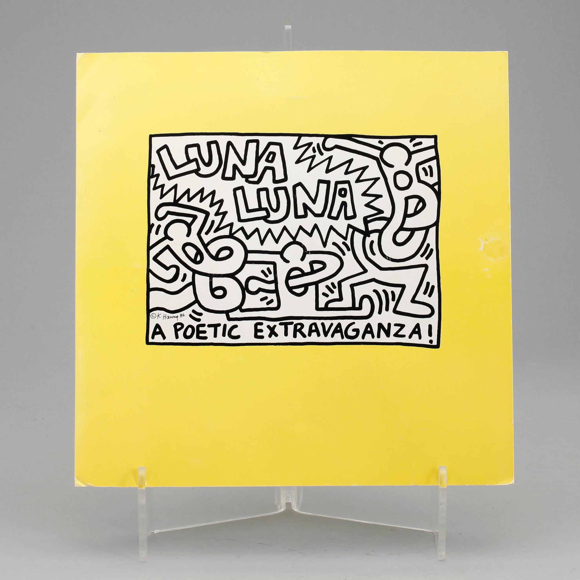 KEITH HARING, multipel, signerad i trycket, numrerad 1363/2000.