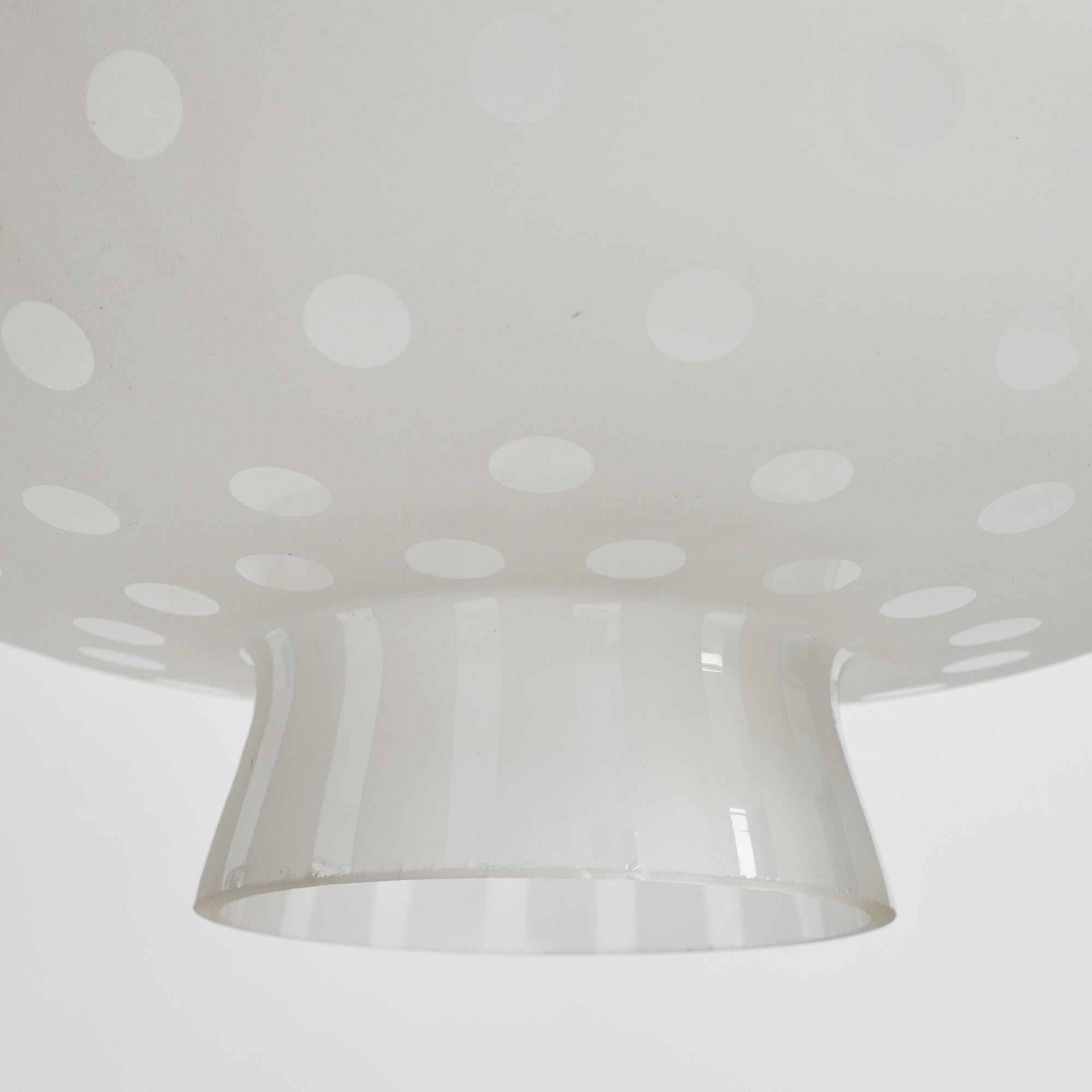 Flygsfors Glasbruk, ceiling lamp, a version of model '51334/513 P', 1940s/50s.