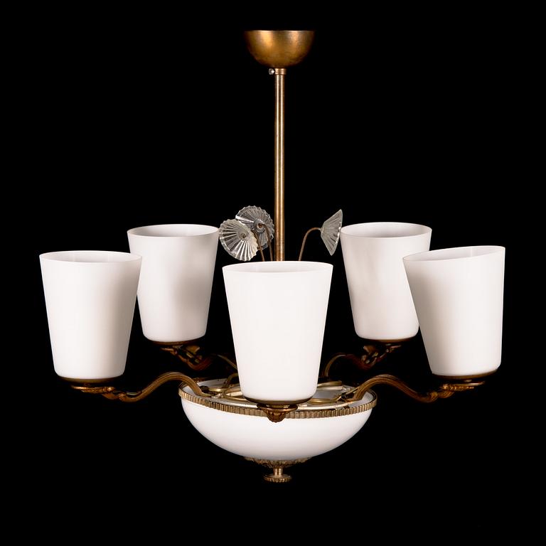 Lisa Johansson-Pape, a mid-20th-century pendant ceiling light model 61-5 for Orno.