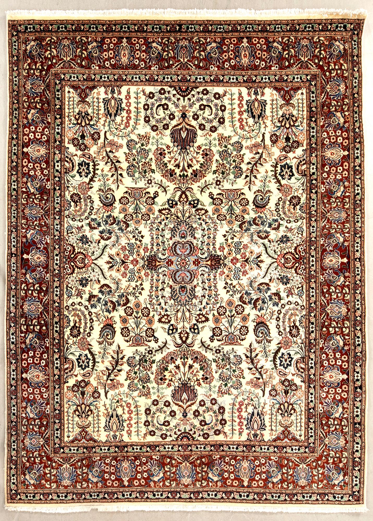 Oriental rug, old, approx. 283x210 cm.
