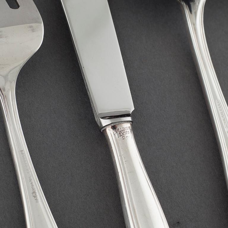 94 pieces of table "Kungsholm" flatware in EPNS, second half of the 20th century.