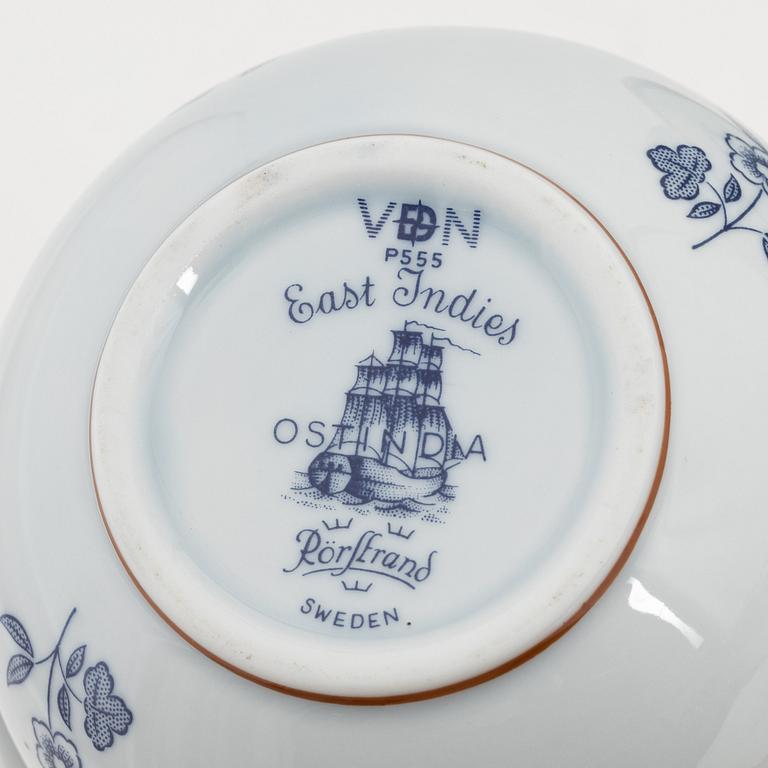 Servisdelar, 33 st, porslin, "Ostindia", Rörstrand.