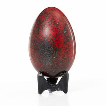 Hans Hedberg, a faience sculpture of an egg, Biot, France.