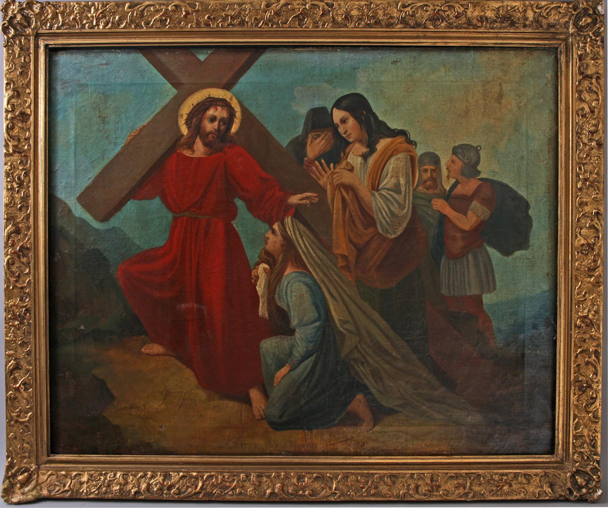 OKÄND KONSTNÄR, olja på duk, 1700/1800-tal.