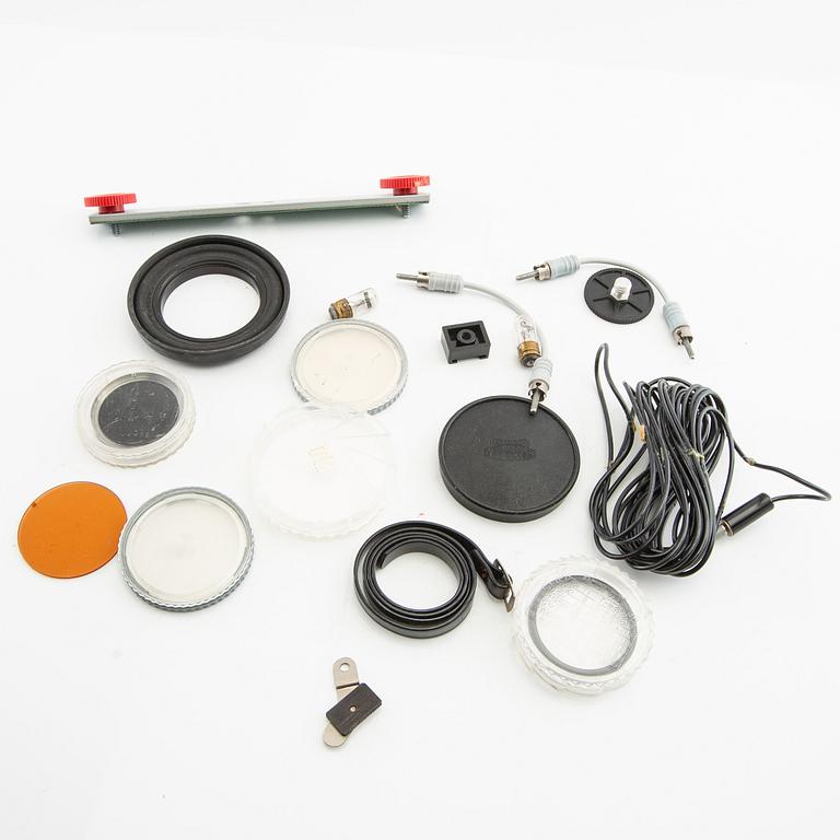 Hasselblad 500 C/M camera with lens and accessories.