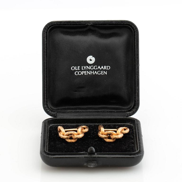 Ole Lynggaard, manchettknappar, ett par, 18K guld.