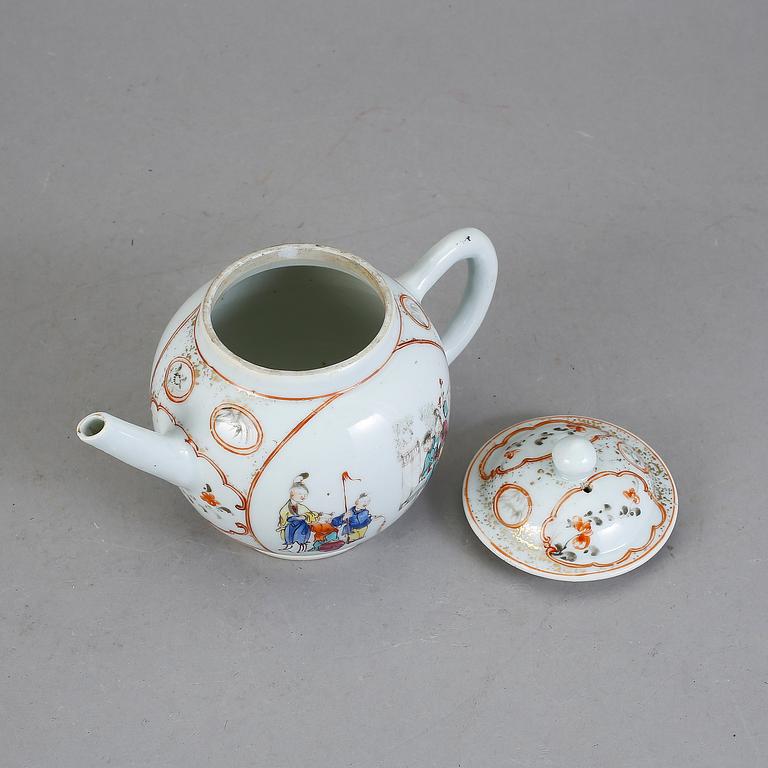 TEKANNA, porslin, Kina, 17/1800-tal.