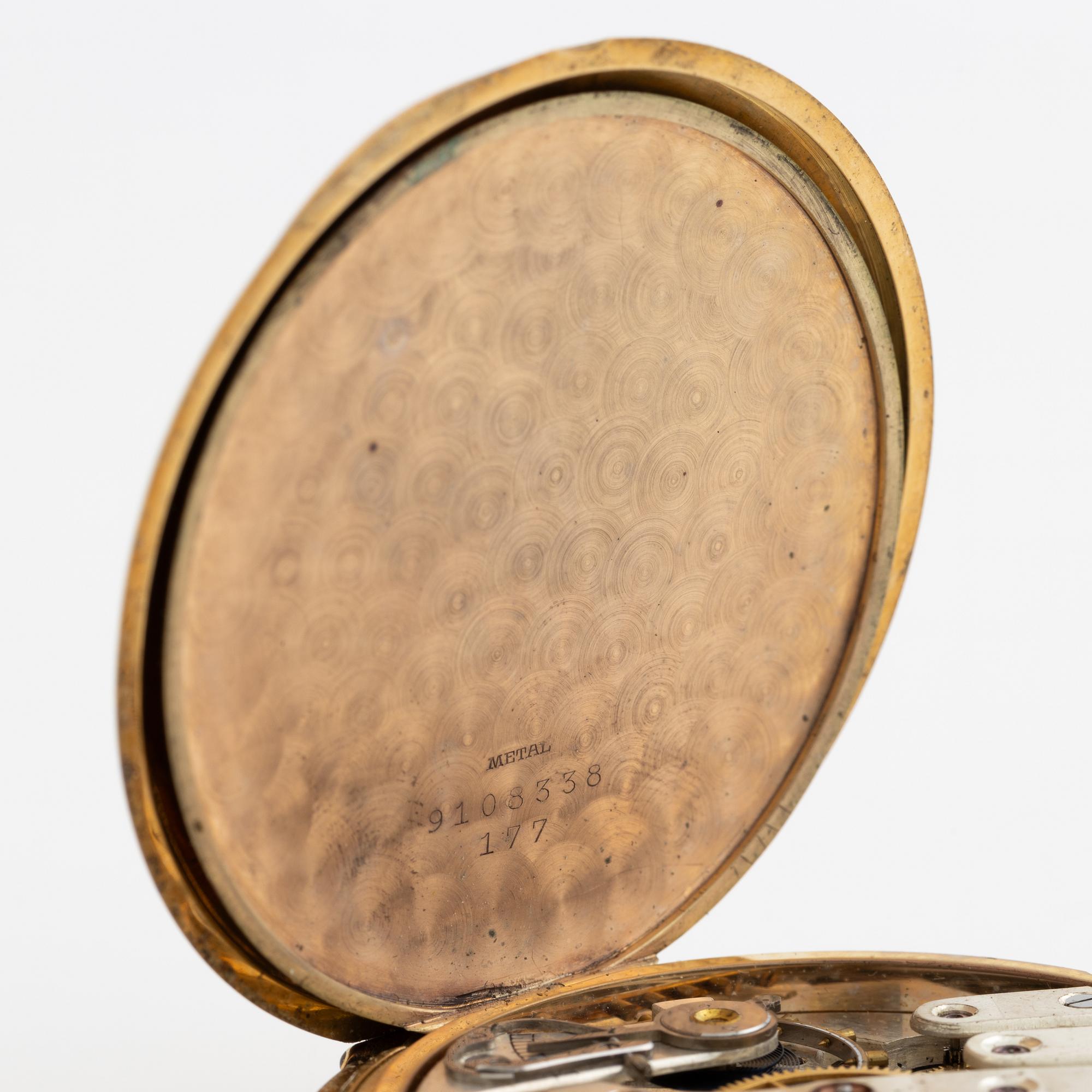 Pocket watch, hunter, 51.5 mm.