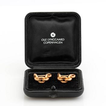 Ole Lynggaard, manchettknappar, ett par, 18K guld.