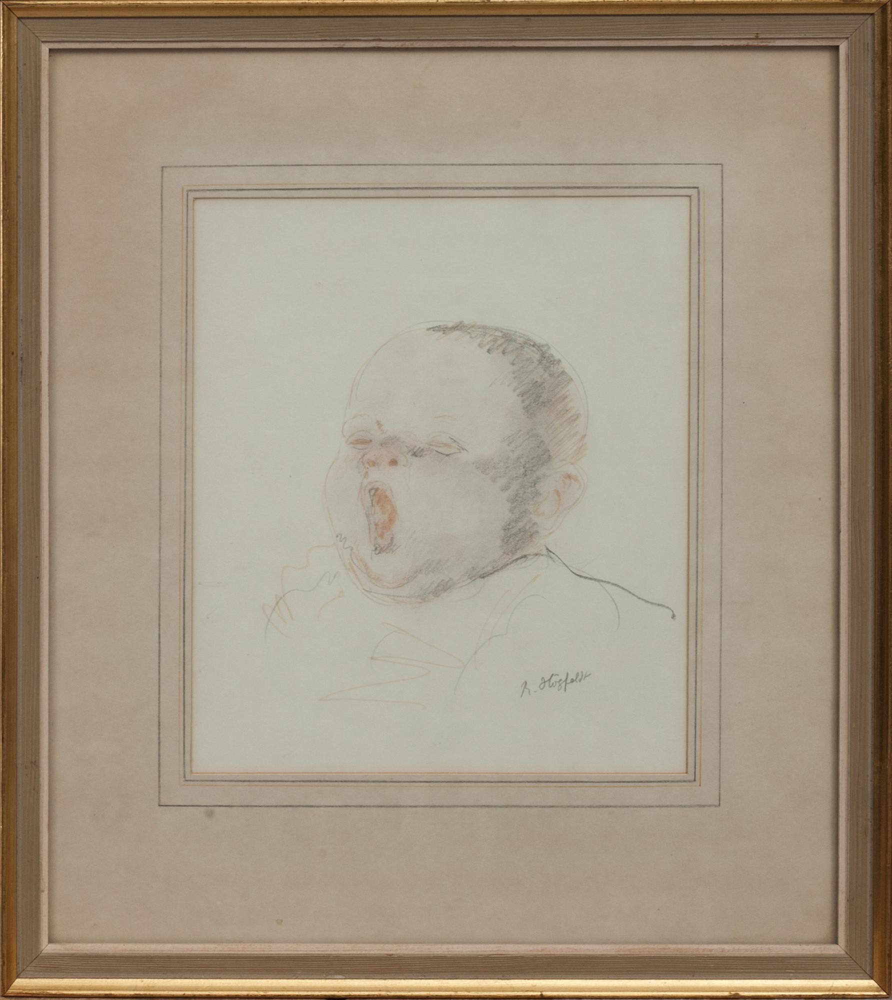 ROBERT HÖGFELDT, 2 st, blandteknik, signerade.