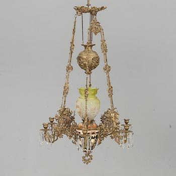 TAKFOTOGENLAMPA, nyrokoko, sent 1800-tal.