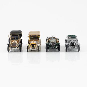 Eight die cast model cars, Franklin Mint.