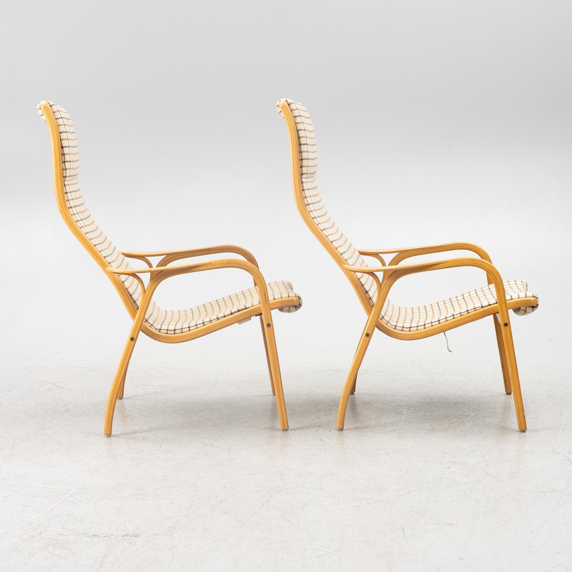 Yngve Ekström, fåtöljer, ett par, "Lamino", Swedese.