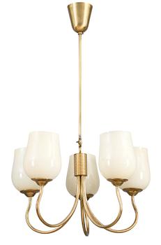 82. Gunnel Nyman, GUNNEL NYMAN, A FIVE-LIGHT CEILING LAMP.