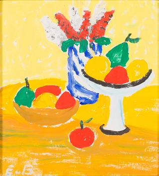 Eero von Boehm, akryyli levylle kiinnitetylle paperille, signeerattu.