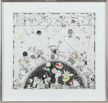 Jorgo Krallis · JORGO KRALLIS, etsning, signerad och numrerad 42/325.