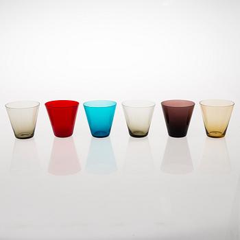 KAJ FRANCK, A set of 11 mid-20th century 'Kartio' 2744 drinkin glasses, Nuutajärvi Notsjö.
