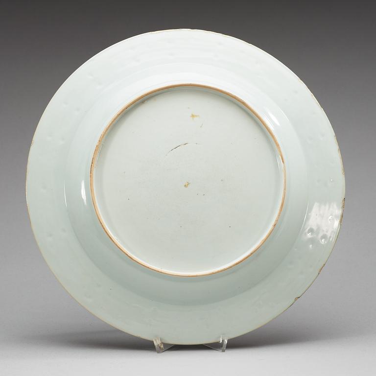 A famille rose dish, Qing dynasty, Qianlong (1736-95).