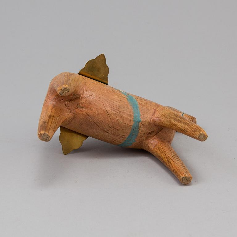 A 20th century folklore wooden horse from the region of Dalarna.