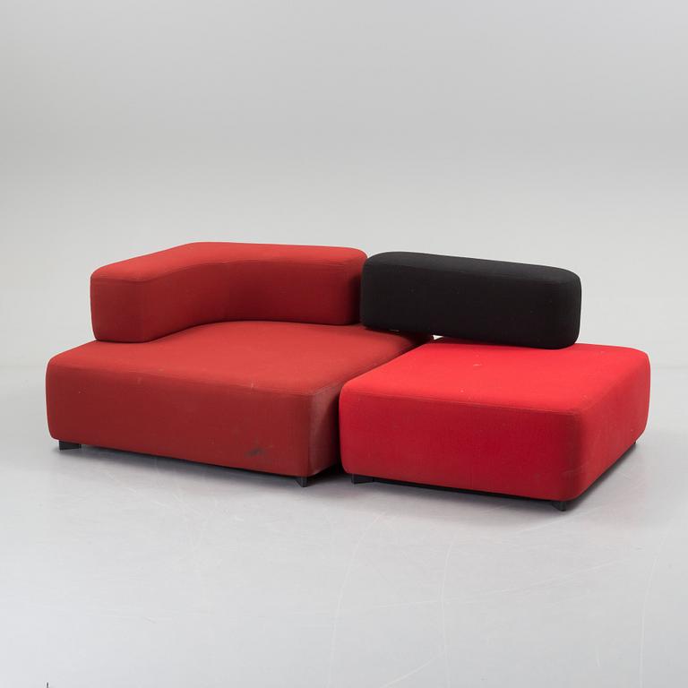 a 2 part "Alphabet" sofa by Piero Lissoni for Fritz Hansen.