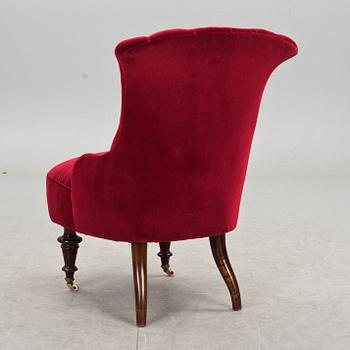 FÅTÖLJ, s k Emmafåtölj, 1800-talets slut.