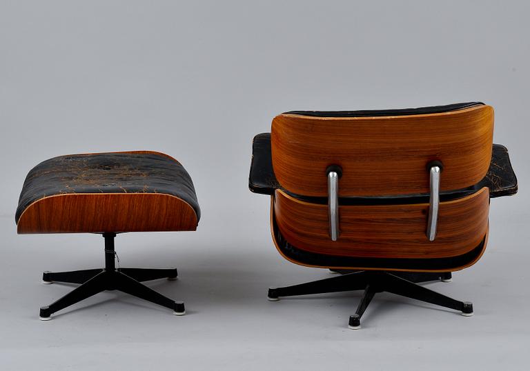 Charles & Ray Eames, LOUNGE CHAIR WITH OTTOMAN.