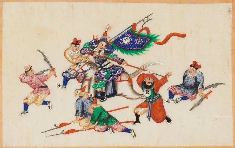 Unidentified artist, gouache on paper, China, 20th century.