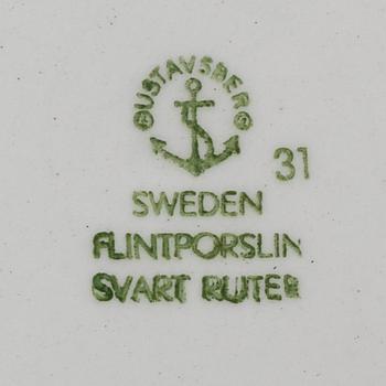 Karin Björquist, a Gustavsberg 'Svart Ruter' service (28 pc).