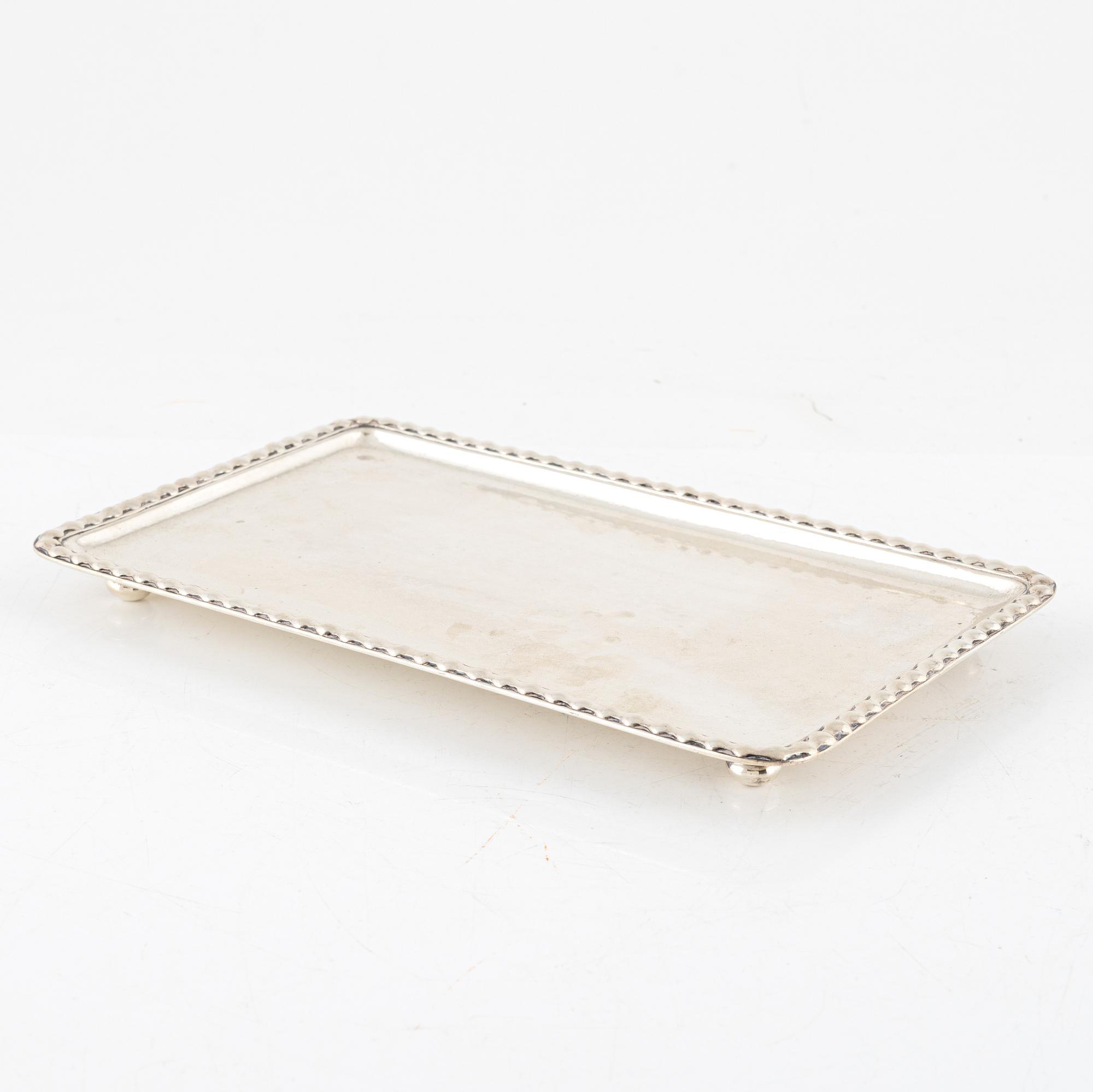 A Swedish SilverTray, mark of K Anderson, Stockholm 1917.
