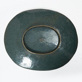 Barbro Littmarck, a brass and enamel dish, WA Bolin.