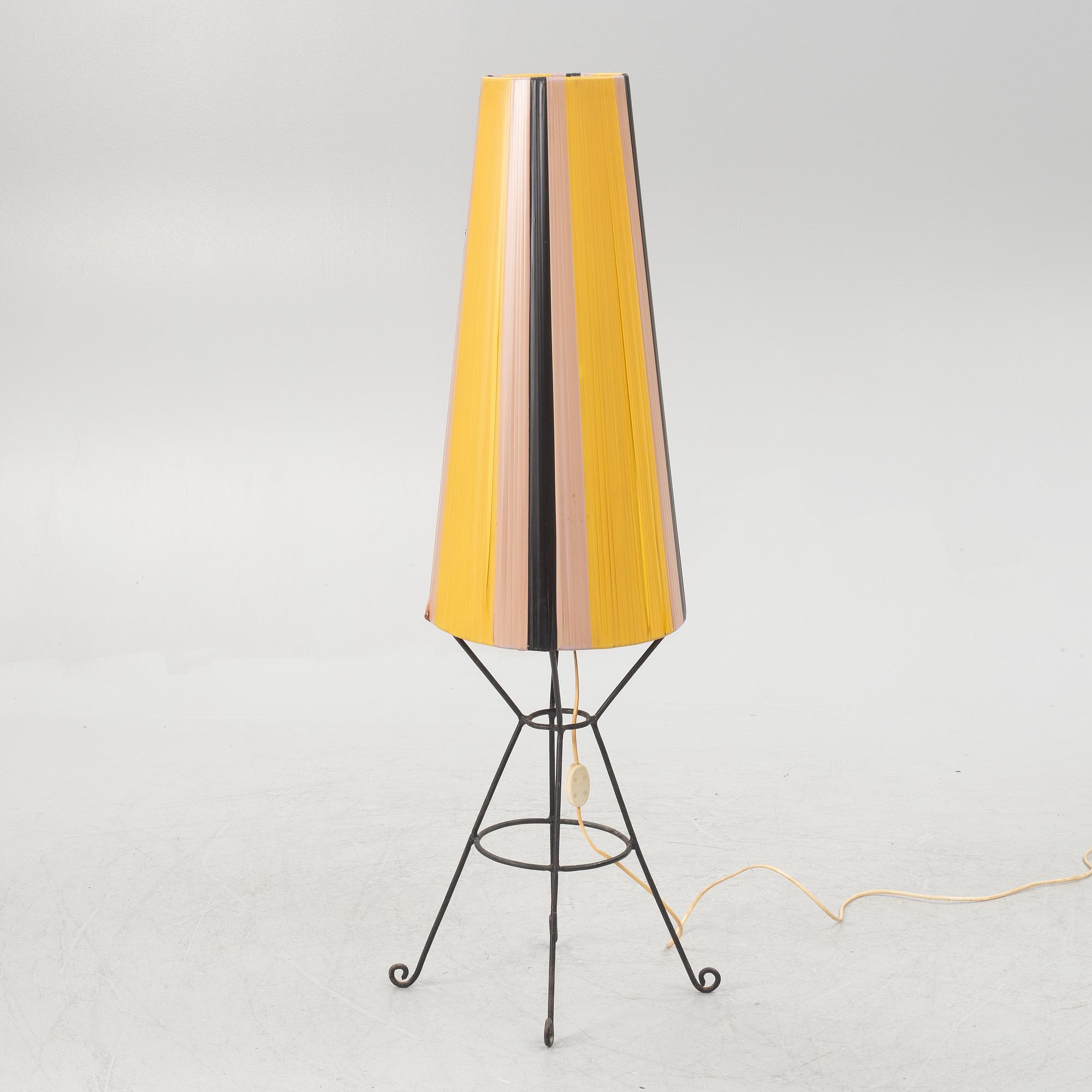 A floor lamp, 1950's.