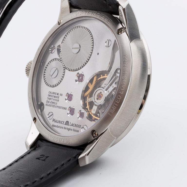 MAURICE LACROIX wristwatch steel Masterpiece Square Whell "Cube" 42 m Limited edition 78/88.